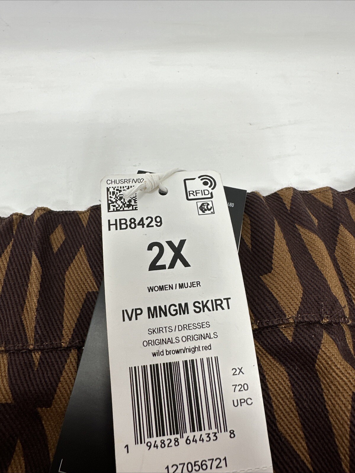 BNWT Adidas x Ivy Park Monogram Track Mini Skirt 1X HB8429 PLUS SIZE 2X image 3