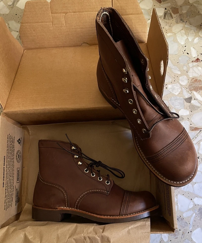 RED WING SHOES IRON RANGER 8111 AMBER HARNESS - blacksmith copper rough tough - Imagen 2 de 4