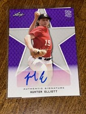 HUNTER ELLIOTT 2020 Leaf Perfect Game BLANK BACK AUTOGRAPH #1/1 OLE MISS REBELS