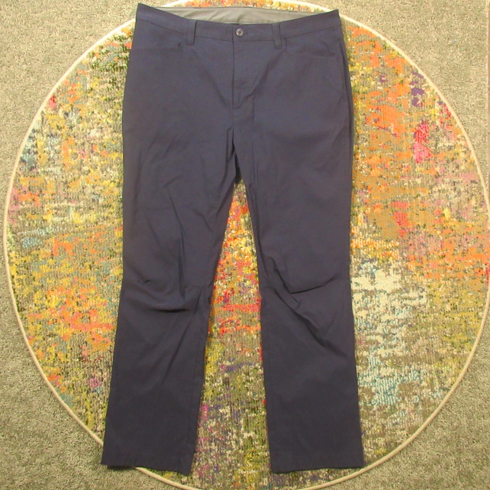 Eddie Bauer Pants Mens 36x32 Navy Lightweight Outdoors Hiking Stretch EUC