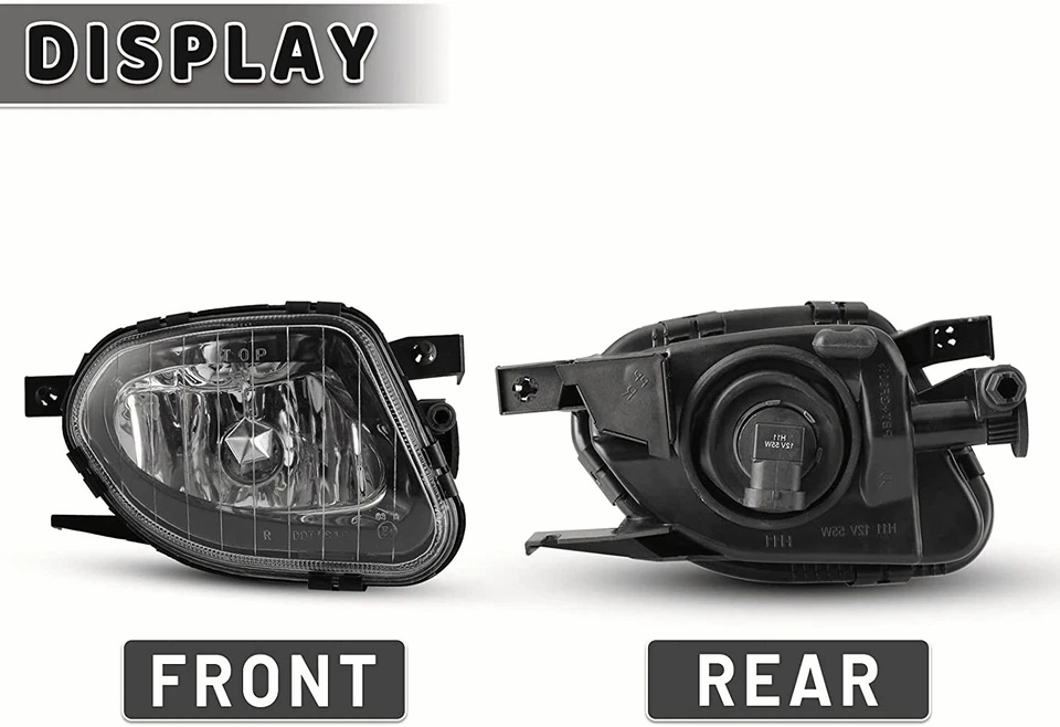 Для 2003 2004 2005 2006 Mercedes Benz E320 E50 противотуманные фары прозрачный лампа с лампочками - Изображение 3 из 4