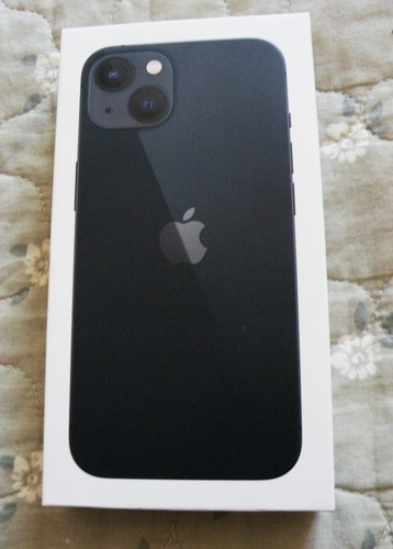 BOITE d'origine pour Apple iPhone 13 avec autocollant, et petit manuel.