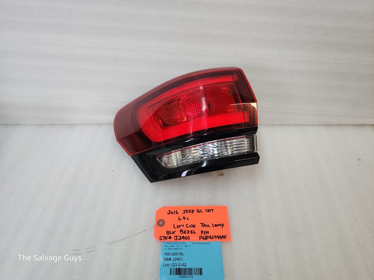 16 JEEP GRAND CHEROKEE SRT WK2 OEM LEFT REAR OUTER TAILLIGHT