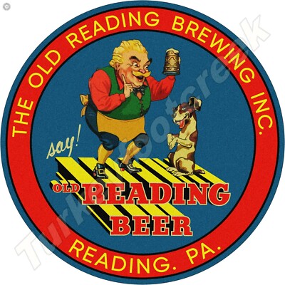 Old Reading Beer 11.75'' Round Metal Sign