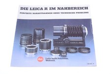   LEITZ, LEICA R CLOSE UP PICTURES ORIGINAL PRODUCT GUIDE BROCHURE GERMAN 125