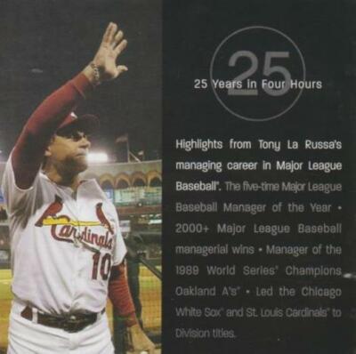 Tony La Russa 25 Years In Four Hours 2-Disc Set DVD VIDEO MLB baseball highlight