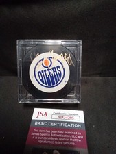 Glenn Anderson Autographed Hockey Puck – NHL Hall of Famer – JSA COA- 1 #