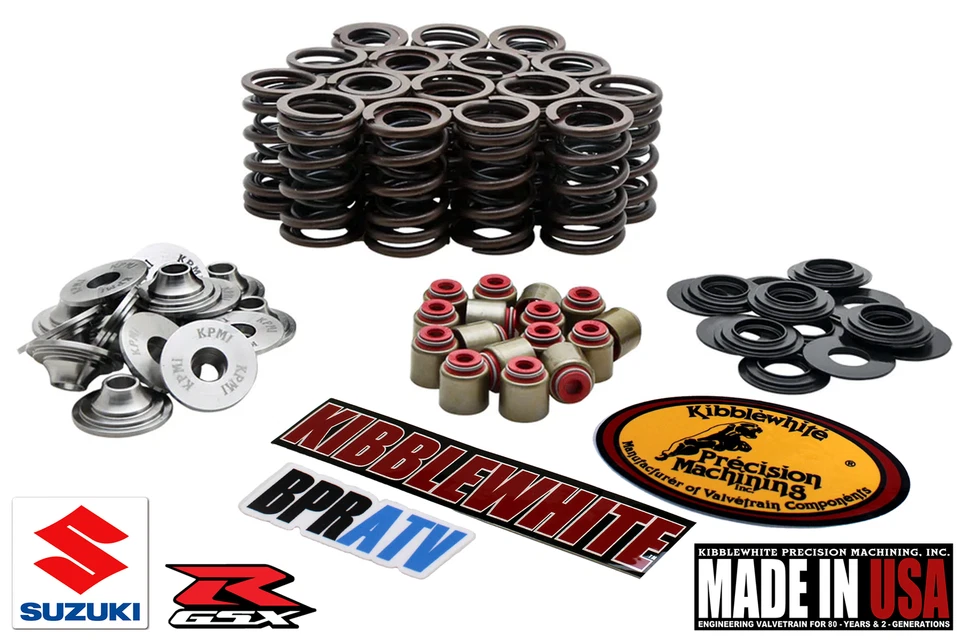 Kibblewhite Titanium Spring Kit RED Seals 93-98 Suzuki GSXR 1100W 93-95 GSXR750W - Image 2 of 4