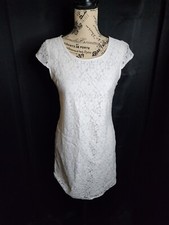 Francesca's White Lace & Lined Dress Women's Size Small