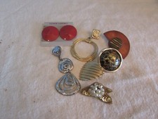 Steampunk Gioielli Alterati Artigianato Cyberpunk Pendenti Orecchini Costume ROSSO