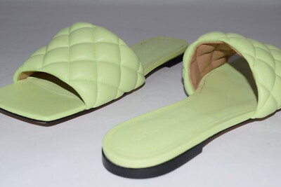 BOTTEGA VENETA Quilted Lambskin Sandals BOTTEGA VENETA 990$ Quilted Leather Padded Flat Slide  main image 2