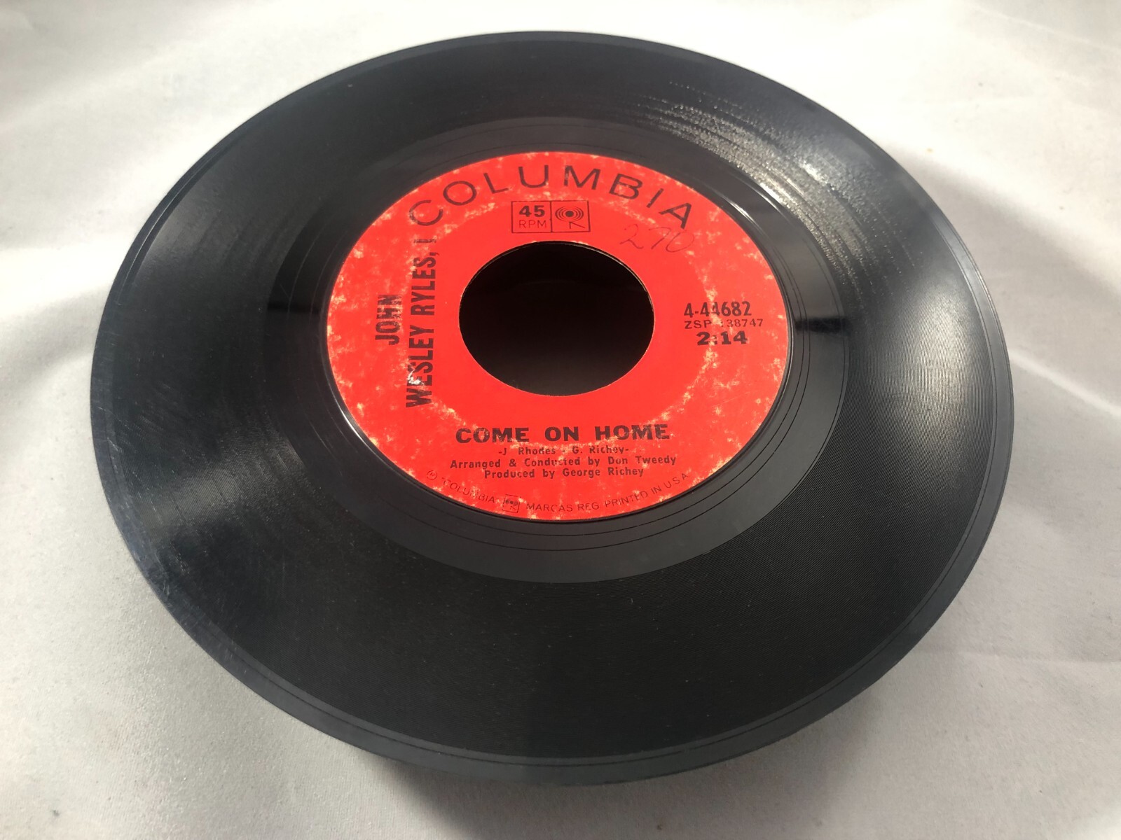 John Wesley Ryles-Kay (G+) Come on Home old record!