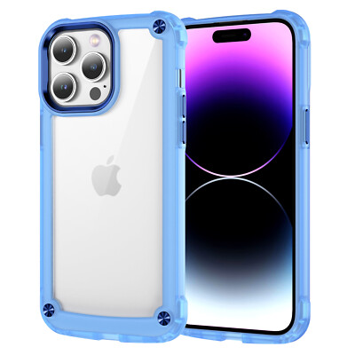 Ergonomic Design Slim Rugged Phone Case Cover For iPhone 16 Plus 15 Pro 14 13