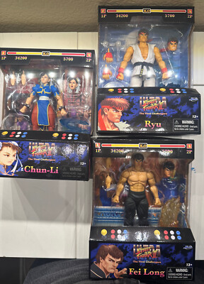 SET OF 3 Ultra Street Fighter II Chun-Li, Ryu & Fei Long 6 SET OF 3 Ultra Street Fighter II Chun-Li, Ryu & Fei Long 6