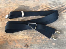 Nice Black Elastic Clip Suspenders 1 1/4 Wide