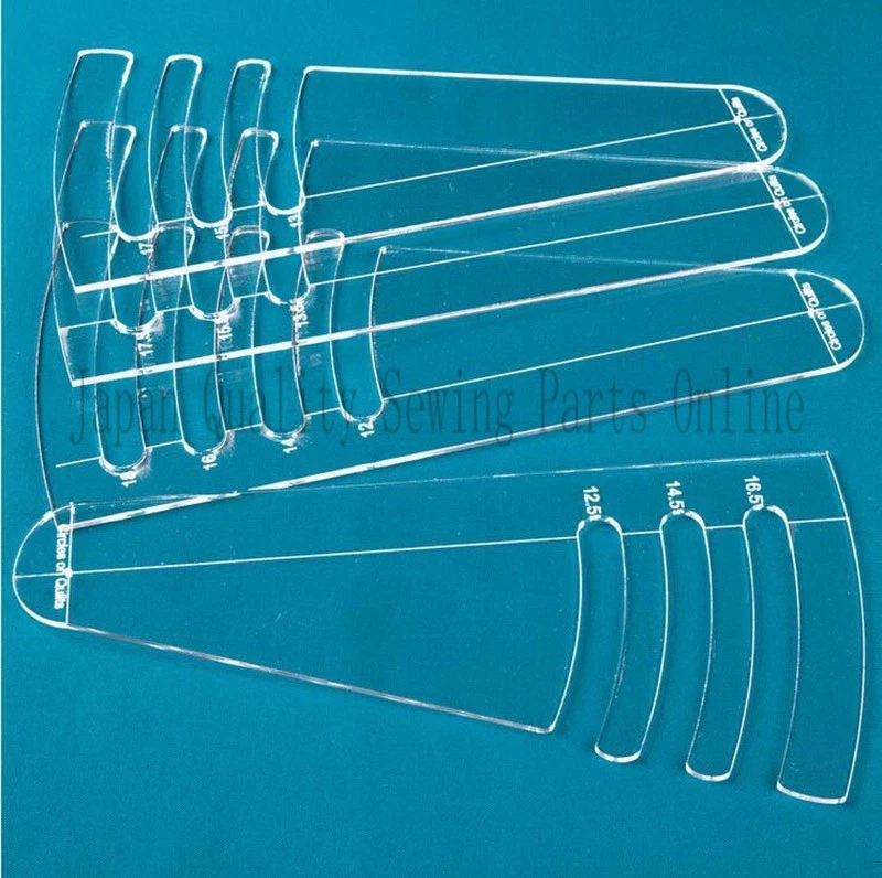 Nueva regla círculos en edredones plantilla 1 SET = 4 PIEZAS #RL-04B #RL-04S Foto 4 de 4