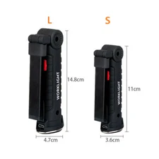 COB LED Magnetic Work Light Rechargeable Inspection Torch Lamp Flexible Cordless