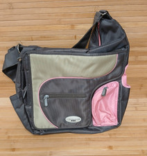 JJ COLE COLLECTIONS Crossbody Brown/Pink Travel Diaper Messenger Bag