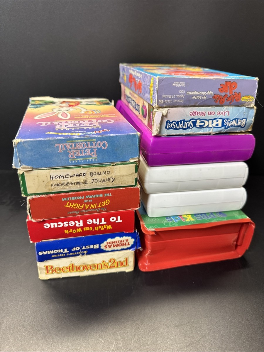 Lot of 12 Kids & Family Various VHS Video Cassette Tapes Movies