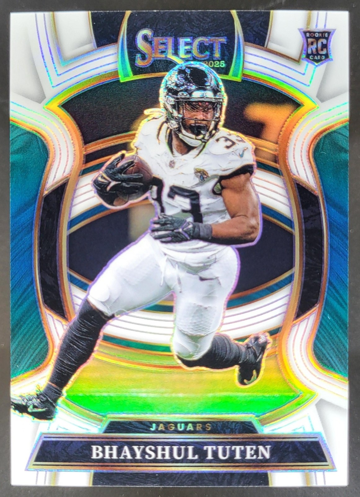 2025 Panini Select Bhayshul Tuten Concourse White Prizm /35 RC Jaguars DD5