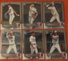 Bowman Chrome 1st Bowman Prospects Minnesota Twins 6-Card Lot 