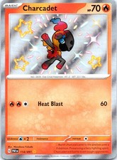 Charcadet Holo Shiny Rare SV: Paldean Fates 114/091 NM on eBay