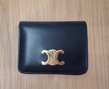 Excellent Authentic CELINE Triomphe Compact W...