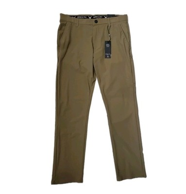 Kenneth Cole Golf Innovative Performance Men's Pants, Dark Khaki, Sz 34x32