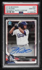 2018 Bowman Chrome Prospect Auto DJ Peters #CPA-DP PSA 10 GEM MT Auto 4l6