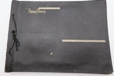 ANTIQUE BLACK PHOTO ALBUM 11X15 VINTAGE 40 PAGES