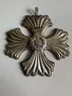 Vintage 1996 REED & BARTON Sterling Silver Christmas Cross Repousse Ornament