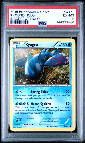 Kyogre graded PSA 6 for sale on eBay