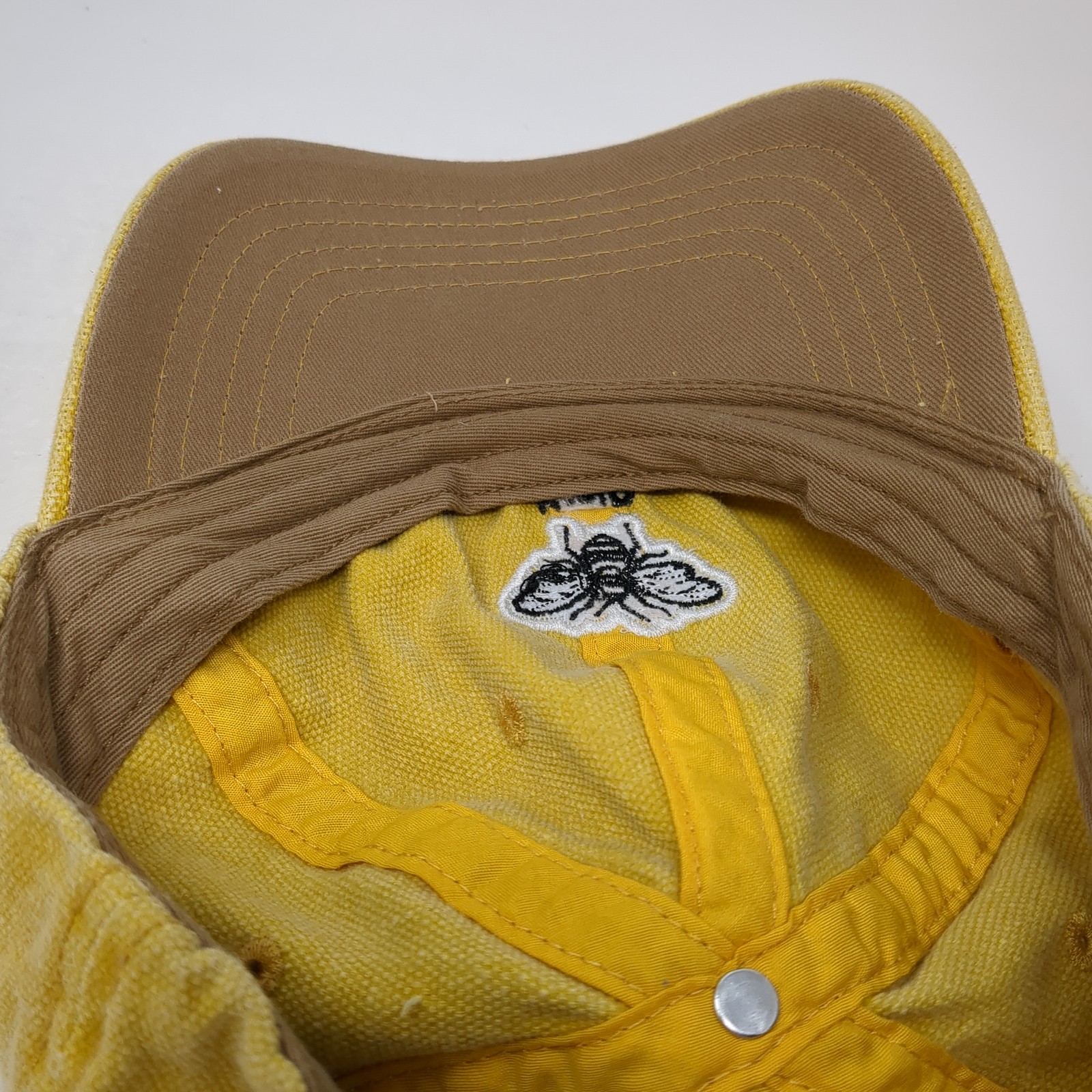 Bee Kind Slideback Hat Solid Yellow One Size Adju… - image 7
