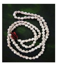 ROSAIRE crâne sculpté déesse KALI Nar Mund Mala 108 lits perles de prière LIV...