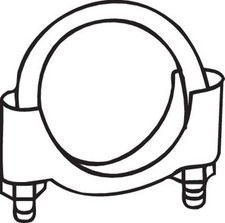 Klemmstück Abgasanlage Bosal M8 Klemme 250-258 Bügelschelle 58mm