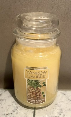 Yankee Candle: Williamsburg Pineapple - 623g (22oz),  großes Glas **NEU**