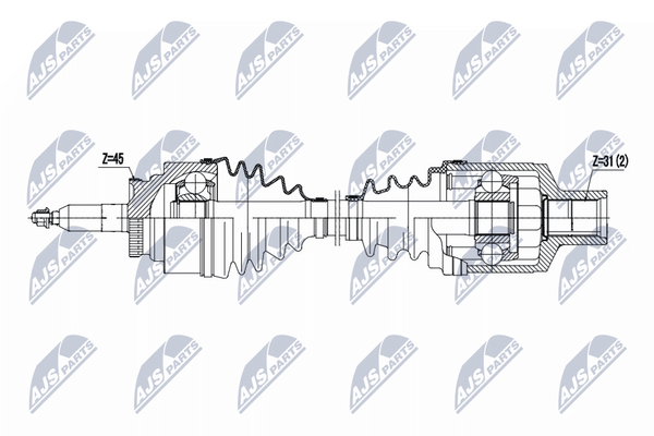 Nty Antriebswelle NPW-FR-193-image