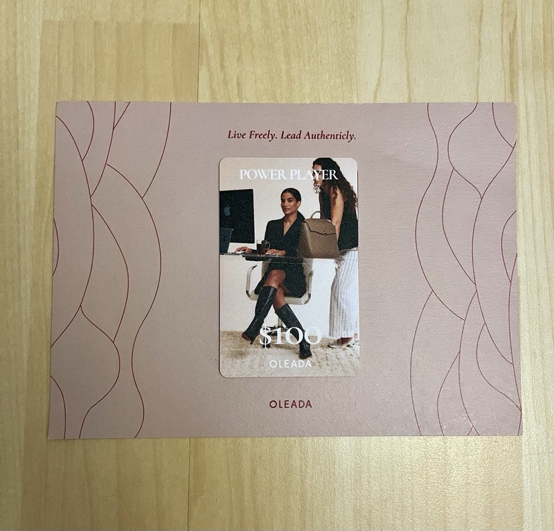 OLEADA Handbags $100 Gift Card. No expiration. Brand New. Never Used.