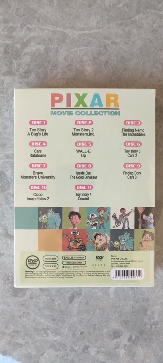 Pixar Movie Collection (DVD, Set of 11 Discs) for sale online | eBay