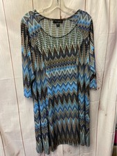 Karen Kane Women's Size 2X Blue Dress