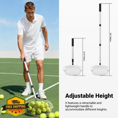 NEEWER Tennis Pickleball Collector Roller Picker Up to 40 Balls No Bending