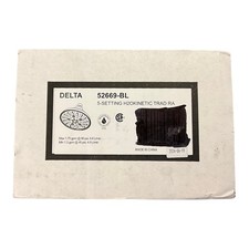 Delta 52669-BL Matte Black 5 Setting H2Okinetic Shower Head Wall Mount 1.75 GPM