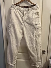 WWIl Vintage Cargo Pants Mens Large Khaki Utility Surplus Pant Waist