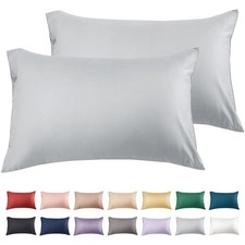 Cotton Pillow Cases Standard Size Set of 2, 600 Thread Count Pillowcases 20x2...