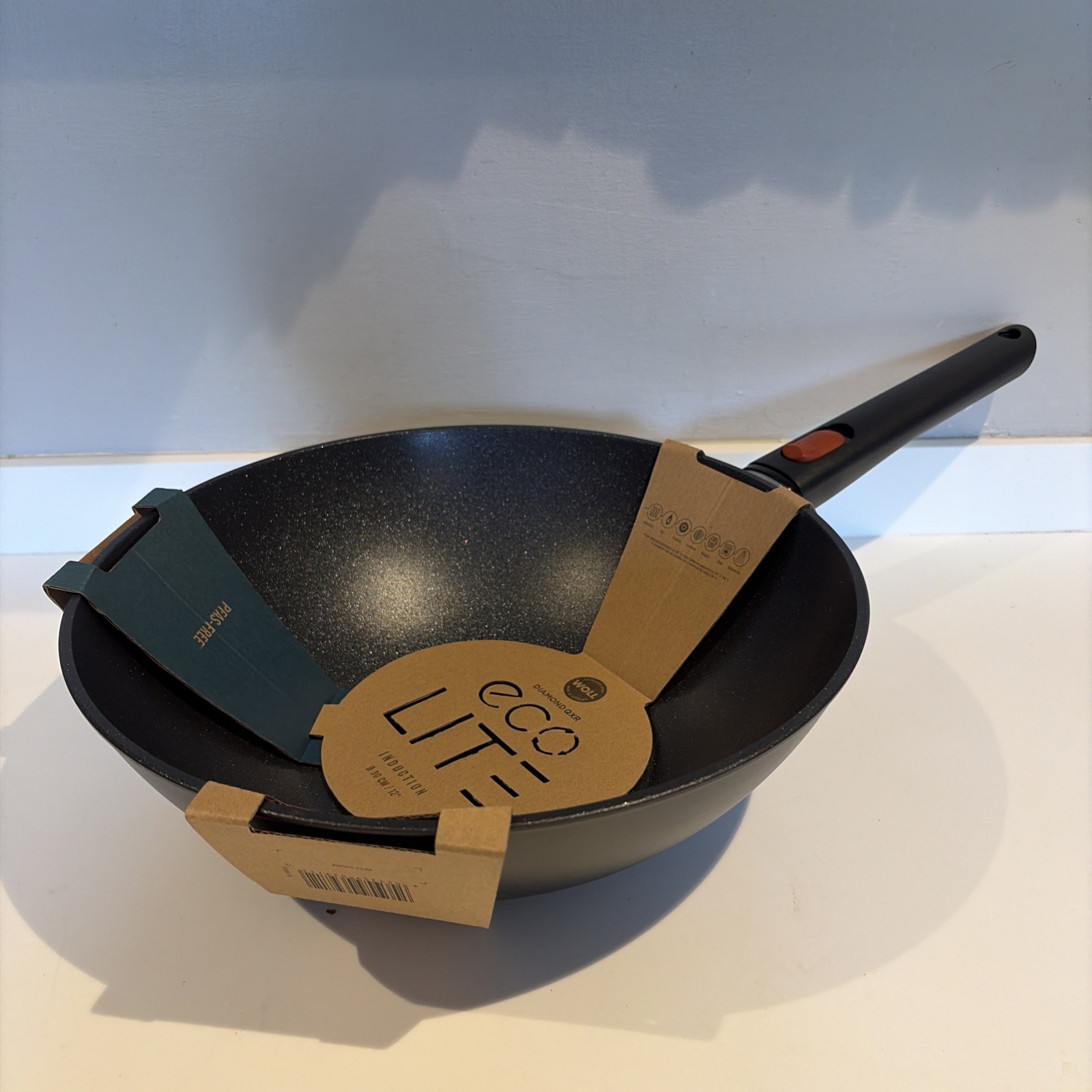 WOLL Eco Lite Diamond QXR Induction 30cm Wok and Lid - BNWT
