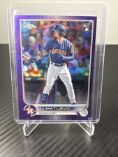 2022 Topps Chrome Update J.J. Matijevic RC #USC190 Purple Refractor