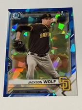 2021 Bowman Draft Sapphire Edition BDC-141 Jackson Wolf