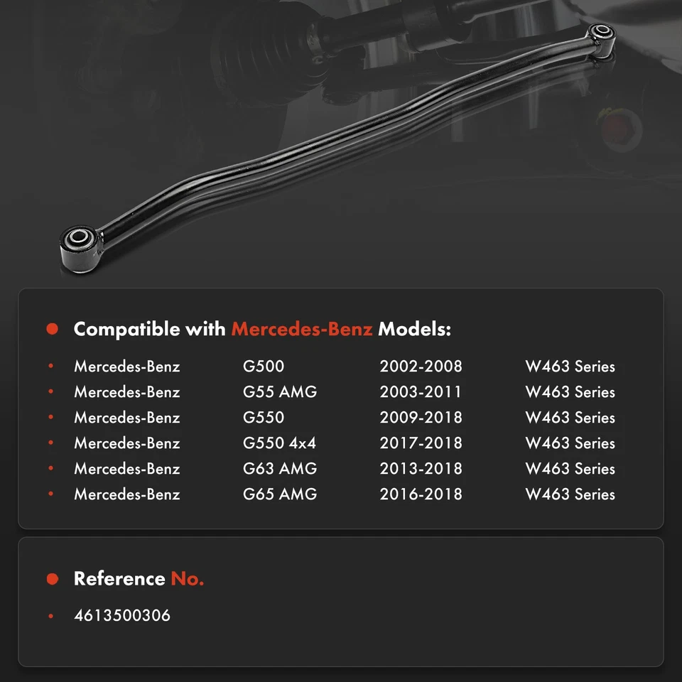 Link lateral de arrasto traseiro para Mercedes-Benz W463 G55 AMG G550 G500 4x4 G63 G65 AMG - Imagem 2 de 4