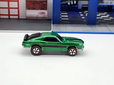 HOT WHEELS 2008 SINCE 68 COLLECTOR TOP 40 LOOSE GREEN '70 FORD MUSTANG MACH 1!!
