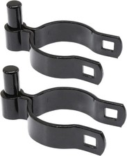 Chain Link Gate Post Hinge - Heavy Duty Pressed Steel - Includes Carriage Bol...